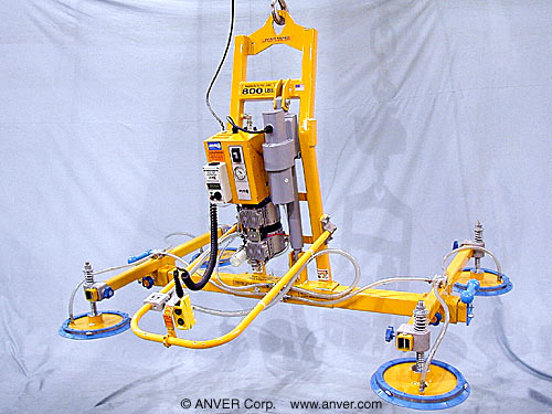 ANVER Four Pad Electric Powered Vacuum Lifter with Powered Tilt